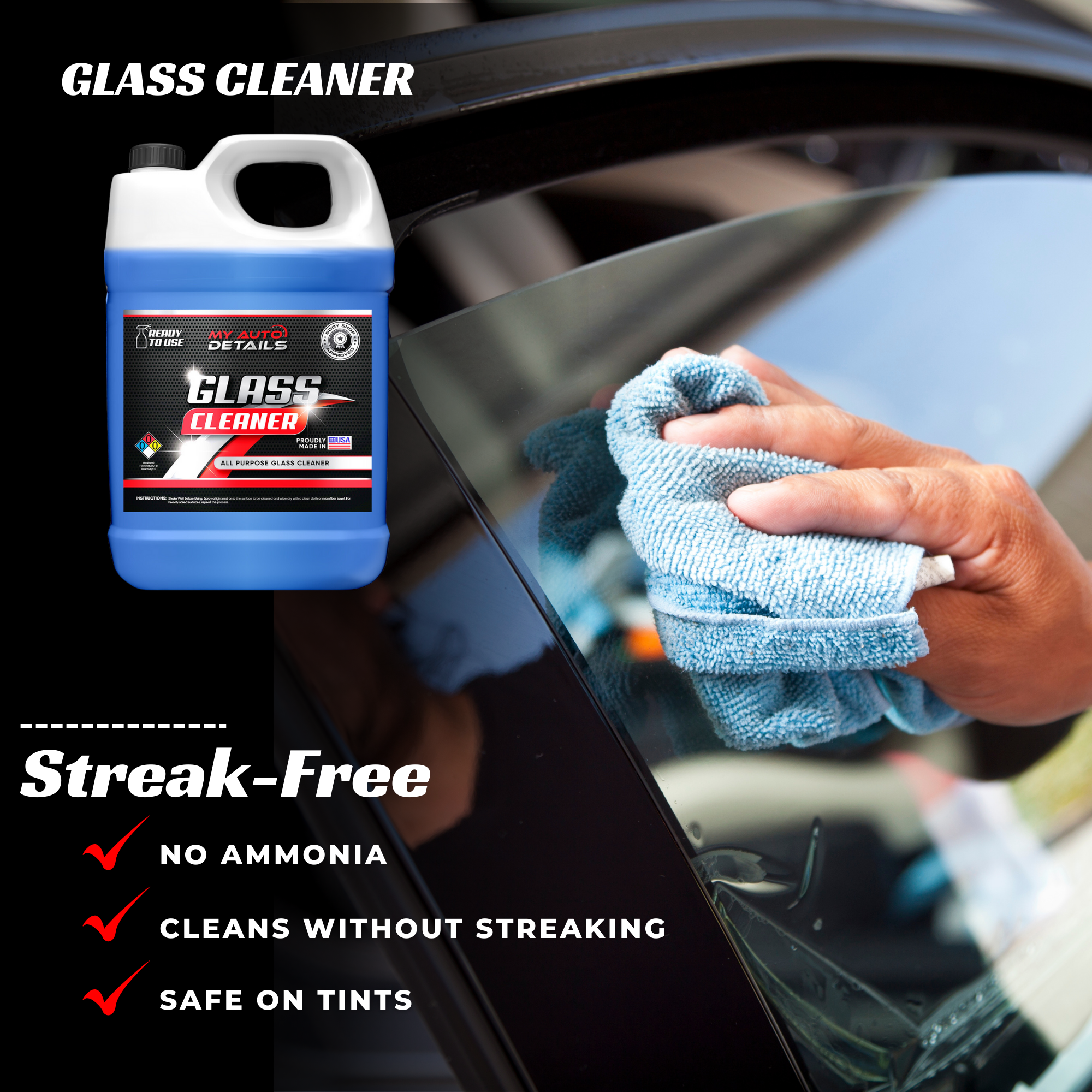 Auto Glass Cleaner | Car Glass Cleaner | My Auto Details